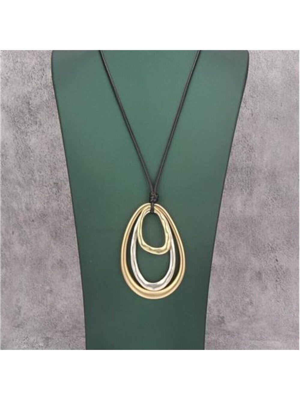 Bohemian Handmade Necklaces for Women Leather Necklace Wood Pendant Choker Long